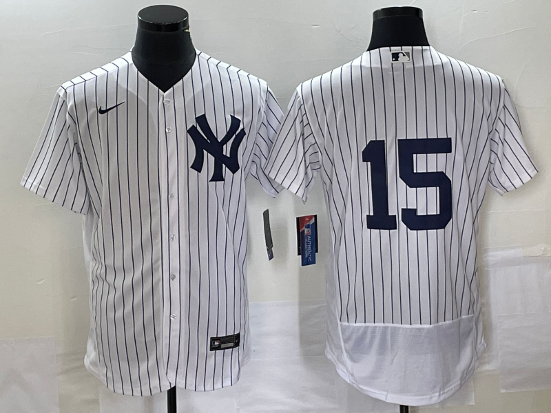 Men's New York Yankees #15 Thurman Munson White Flex Base Stitched Baseball Jersey Men's New York Yankees #15 Thurman Munson White Flex Base Stitched Baseball Jersey